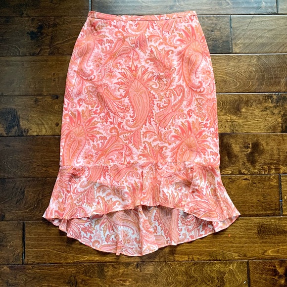 Vintage Banana Republic Patterned Y2K Midi Skirt - Picture 5 of 14